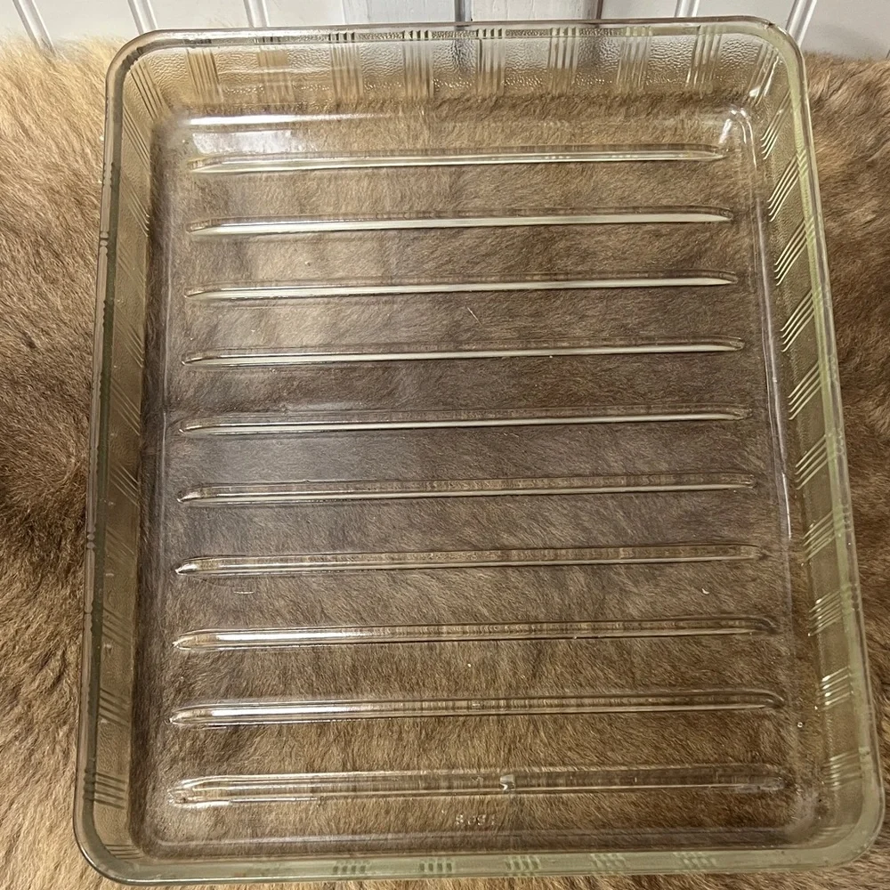 Vintage Large Pyrex Glass Refrigerator Tray 11”X14”